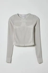 Iets Frans . … Seamless Tie-back Long Sleeve Top In Light Grey At Urban Outfitters