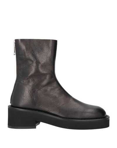 Mm6 Maison Margiela Woman Ankle Boots Black Size 10 Soft Leather