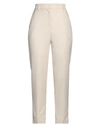 Vicolo Woman Pants Ivory Size M Polyester In White