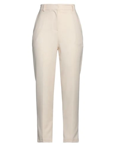 Vicolo Woman Pants Ivory Size M Polyester In White