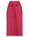Semicouture Woman Pants Magenta Size 4 Cotton, Elastane In Magenta