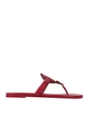 Tory Burch Miller Leather Sandal In Tory Red
