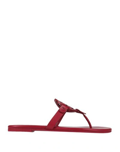 Tory Burch Miller Leather Sandal In Tory Red