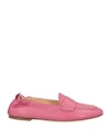 Agl Attilio Giusti Leombruni Agl Woman Loafers Magenta Size 9 Soft Leather