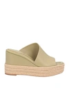 Eqüitare Equitare Woman Espadrilles Sage Green Size 10 Textile Fibers In Sage Green
