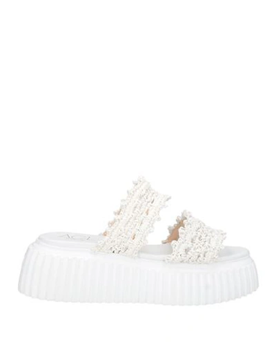 Agl Attilio Giusti Leombruni Agl Woman Sandals White Size 10 Textile Fibers In White