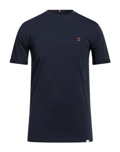 Les Deux Man T-shirt Midnight Blue Size S Cotton In Blue