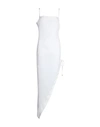 Alberto Audenino Woman Maxi Dress White Size M Polyester, Elastane In White