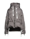 Khrisjoy Woman Down Jacket Grey Size 00 Polyester