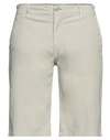 Grey Daniele Alessandrini Man Shorts & Bermuda Shorts Light Grey Size 34 Cotton, Elastane