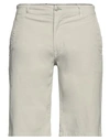 GREY DANIELE ALESSANDRINI GREY DANIELE ALESSANDRINI MAN SHORTS & BERMUDA SHORTS LIGHT GREY SIZE 34 COTTON, ELASTANE