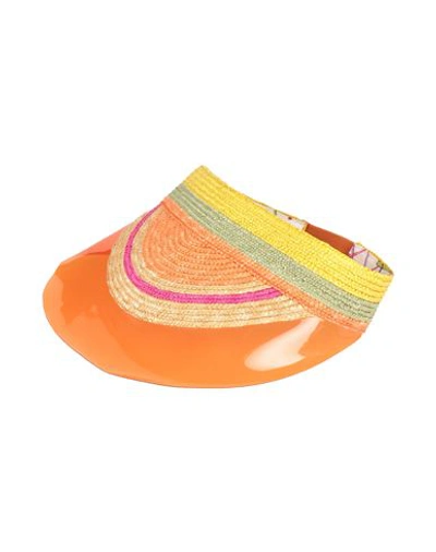 Missoni Woman Hat Yellow Size Onesize Straw, Pvc - Polyvinyl Chloride