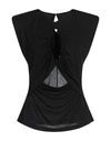 Pinko Woman T-shirt Black Size L Viscose