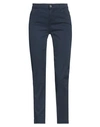 Kaos Jeans Woman Pants Navy Size 25 Cotton, Elastane In Navy Blue