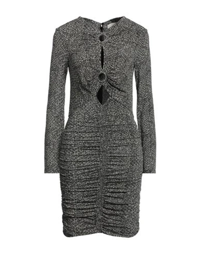 ISABEL MARANT ISABEL MARANT WOMAN MINI DRESS BLACK SIZE 6 VISCOSE, ELASTANE