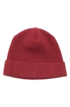 PORTOLANO MERINO WOOL RIB CUFF BEANIE