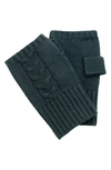 PORTOLANO CABLE KNIT FINGERLESS GLOVES