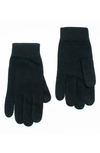 Portolano Cashmere & Wool Tech Gloves In Black