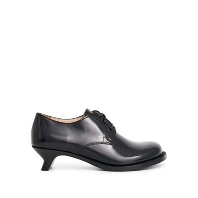 Loewe Leather Campo Derby Shoes 40 In Black