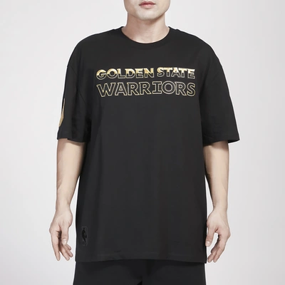 Pro Standard Mens Golden State Warriors  Warriors B&g Drop Shoulder T-shirt In Black/gold