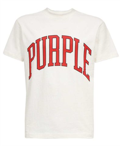 Purple Brand Heavy Jersey T-shirt In White