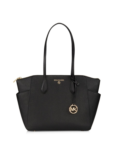 Michael Michael Kors Women's Medium Marilyn Saffiano Leather Tote Bag In Black