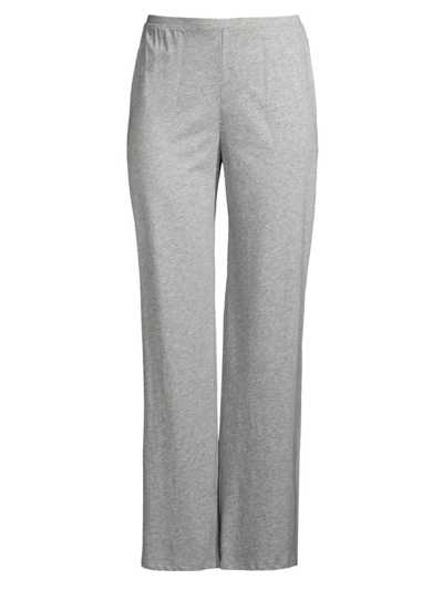 Skin Christine Wide-leg Organic Cotton Lounge Pants In Gray