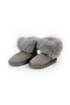 Monnalisa Boot With Rhinestones In Grey
