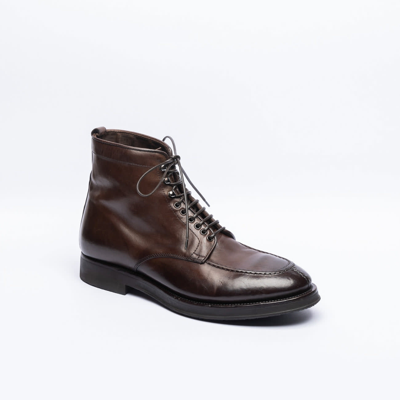 Alberto Fasciani Gabriel Pebbled-leather Boots In Brown