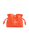 Loewe Women's Flamenco Mini Leather Clutch In Vivid Orange