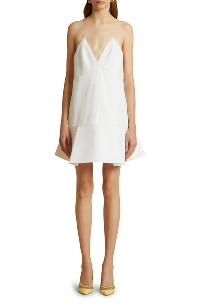 Khaite White The Archie Short Dress