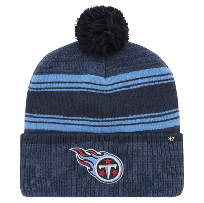 47 ' Navy Tennessee Titans Fadeout Cuffed Knit Hat With Pom
