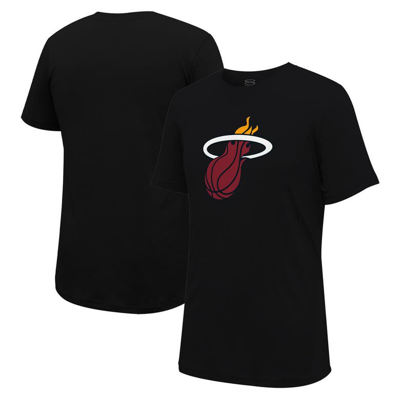 Stadium Essentials Unisex  Black Miami Heat Primary Logo T-shirt