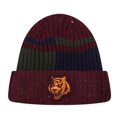 Pro Standard Burgundy Cincinnati Bengals Speckled Cuffed Knit Hat