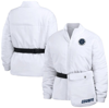 Wear By Erin Andrews White Dallas Cowboys Packaway Full-zip Puffer Jacket In White