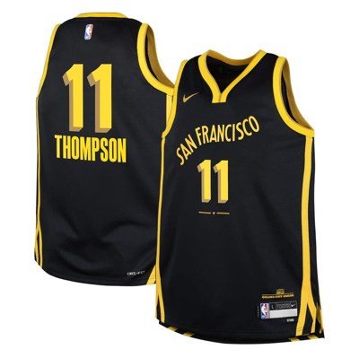 Nike Kids' Youth  Klay Thompson Black Golden State Warriors  Swingman Replica Jersey