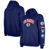 New Era Men's  Blue Brooklyn Nets Big And Tall 2023/24 City Edition Jersey Pullover Hoodie In Blue