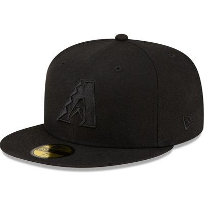 New Era Arizona Diamondbacks  Black On Black 59fifty Fitted Hat