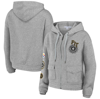 Wear By Erin Andrews Heather Gray Pittsburgh Steelers Full-zip Hoodie In Heather Gray