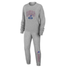 Wear By Erin Andrews Heather Gray Buffalo Bills Knit Long Sleeve Tri-blend T-shirt & Pants Sleep Set In Heather Gray
