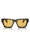 Prada 50mm Pillow Sunglasses In Black Tort