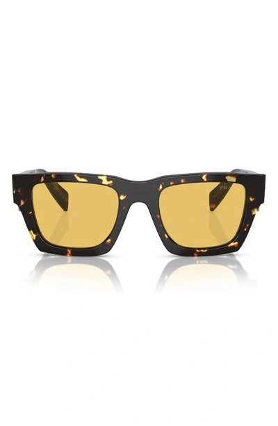 Prada 50mm Pillow Sunglasses In Black Tort