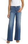 Wit & Wisdom Skyrise Double Side Seam Wide Leg Jeans In Blue