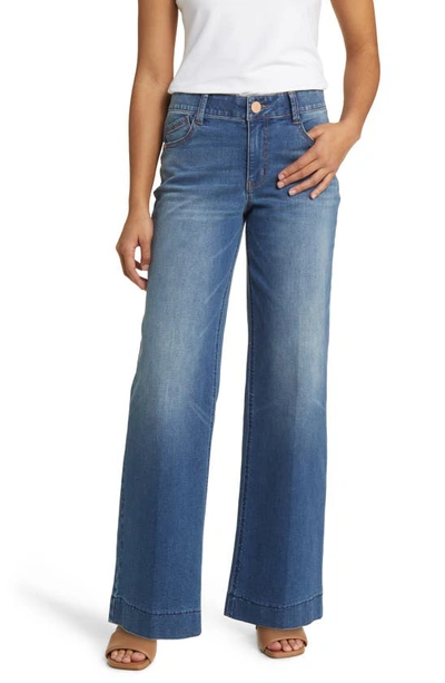 Wit & Wisdom 'ab'solution High Waist Wide Leg Jeans In Blue