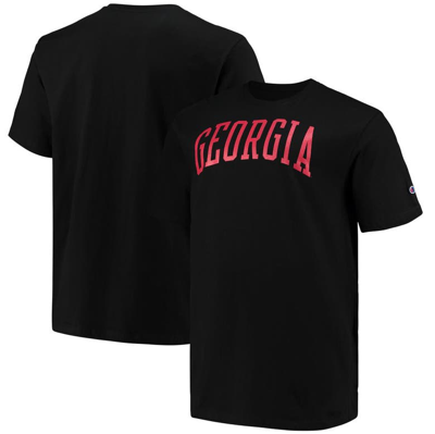 Champion Black Georgia Bulldogs Big & Tall Arch Team Logo T-shirt