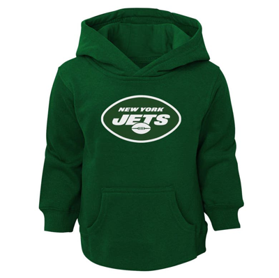 Outerstuff Kids' Toddler Green New York Jets Logo Pullover Hoodie