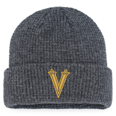 Fanatics Branded Vegas Golden Knights Charcoal 2024 Nhl Winter Classic Fisherman Cuffed Knit Hat