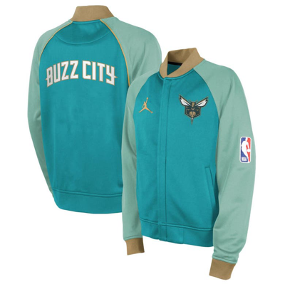Jordan Brand Kids' Youth  Teal Charlotte Hornets 2023/24 City Edition Authentic Showtime Full-zip Jacket