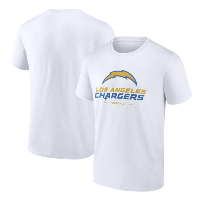 Fanatics Branded  White Los Angeles Chargers Team Lockup T-shirt