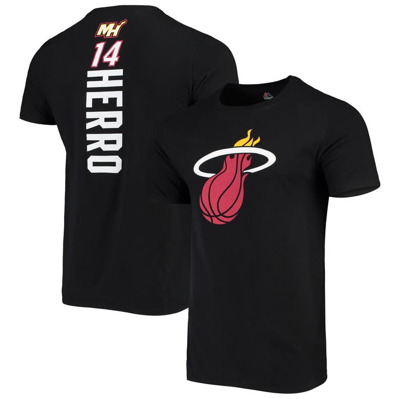 Fanatics Branded Tyler Herro Black Miami Heat Playmaker Name & Number Logo T-shirt